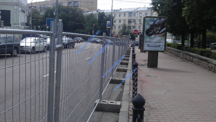 Ограждения Мольгао (тип 1) на Тверском бульваре в Москве