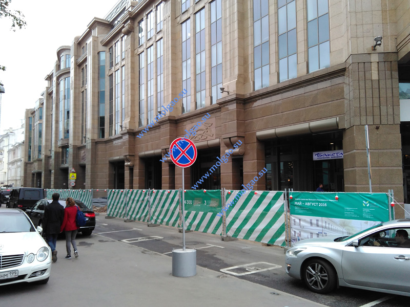 Ограждения Мольгао (тип 1) около центрального Десткого мира в Москве