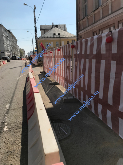 Ограждения строительных площадок Мольгао Тип1 на улице Рождественка. Фото 3