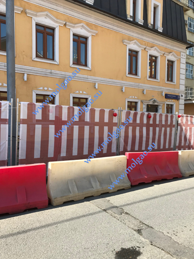 Ограждения строительных площадок Мольгао Тип1 на улице Рождественка. Фото 5