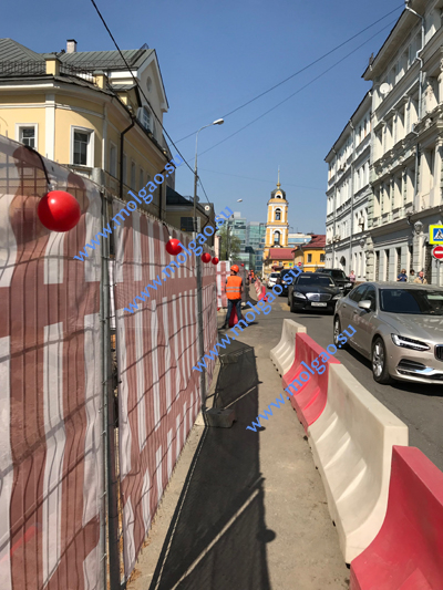 Ограждения строительных площадок Мольгао Тип1 на улице Рождественка. Фото 9