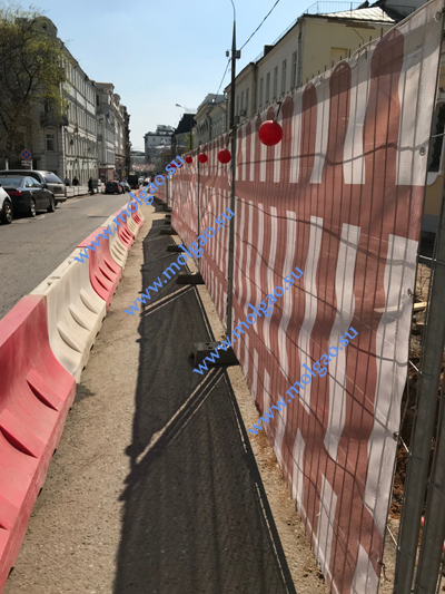 Ограждения строительных площадок Мольгао Тип1 на улице Рождественка. Фото 10