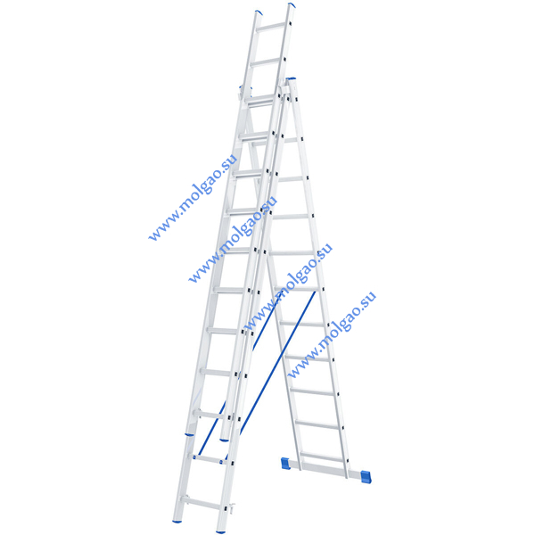  | Лестница универсальная трёхсекционная 3 х 11 | Купить на www.molgao.su * (495) 502-4469 * 495@5024469.ru
