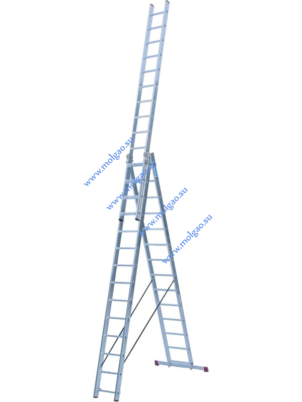  | Лестница универсальная трёхсекционная 3 х 14 | Купить на www.molgao.su * (495) 502-4469 * 495@5024469.ru