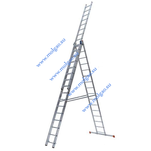  | Лестница универсальная трёхсекционная 3 х 16 | Купить на www.molgao.su * (495) 502-4469 * 495@5024469.ru
