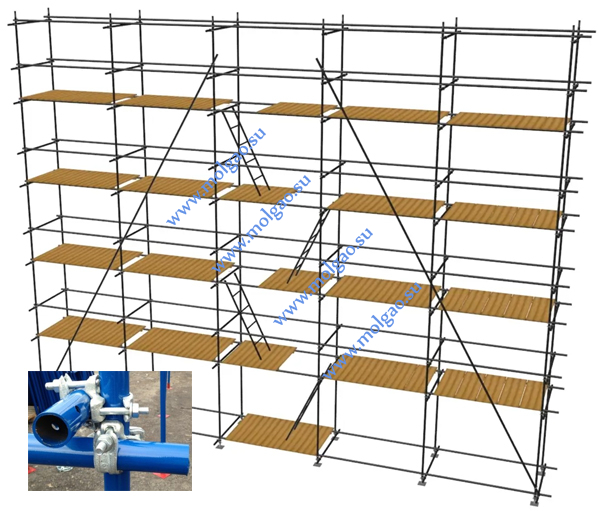  | Хомутовые строительные леса ЛСПХ-2000-60 | Купить на www.molgao.su * (495) 502-4469 * 495@5024469.ru