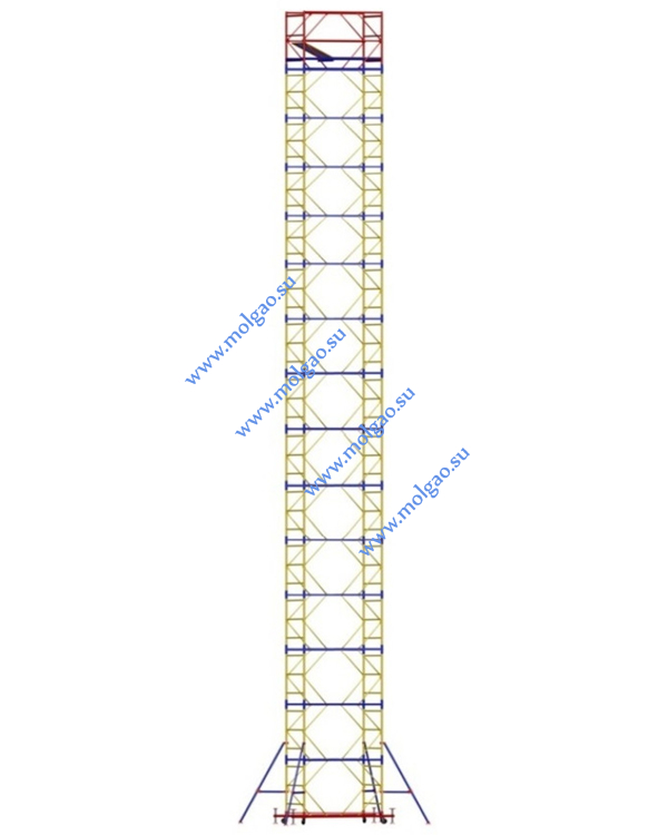 | Вышка-тура ВСП-250-1.2 (ВСР-4) 1.2 х 2.0 х 18.4 м | Купить на www.molgao.su * (495) 502-4469 * 495@5024469.ru
